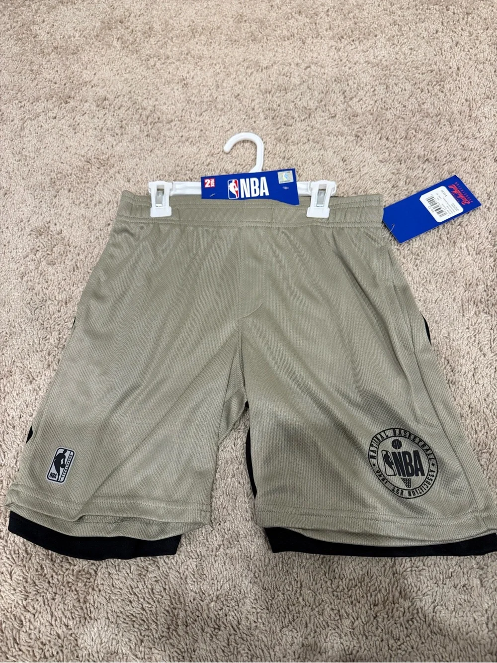 NBA Boys 2-Pack Basketball Shorts Size 10-12 NWT Youth Athletic Shorts Black